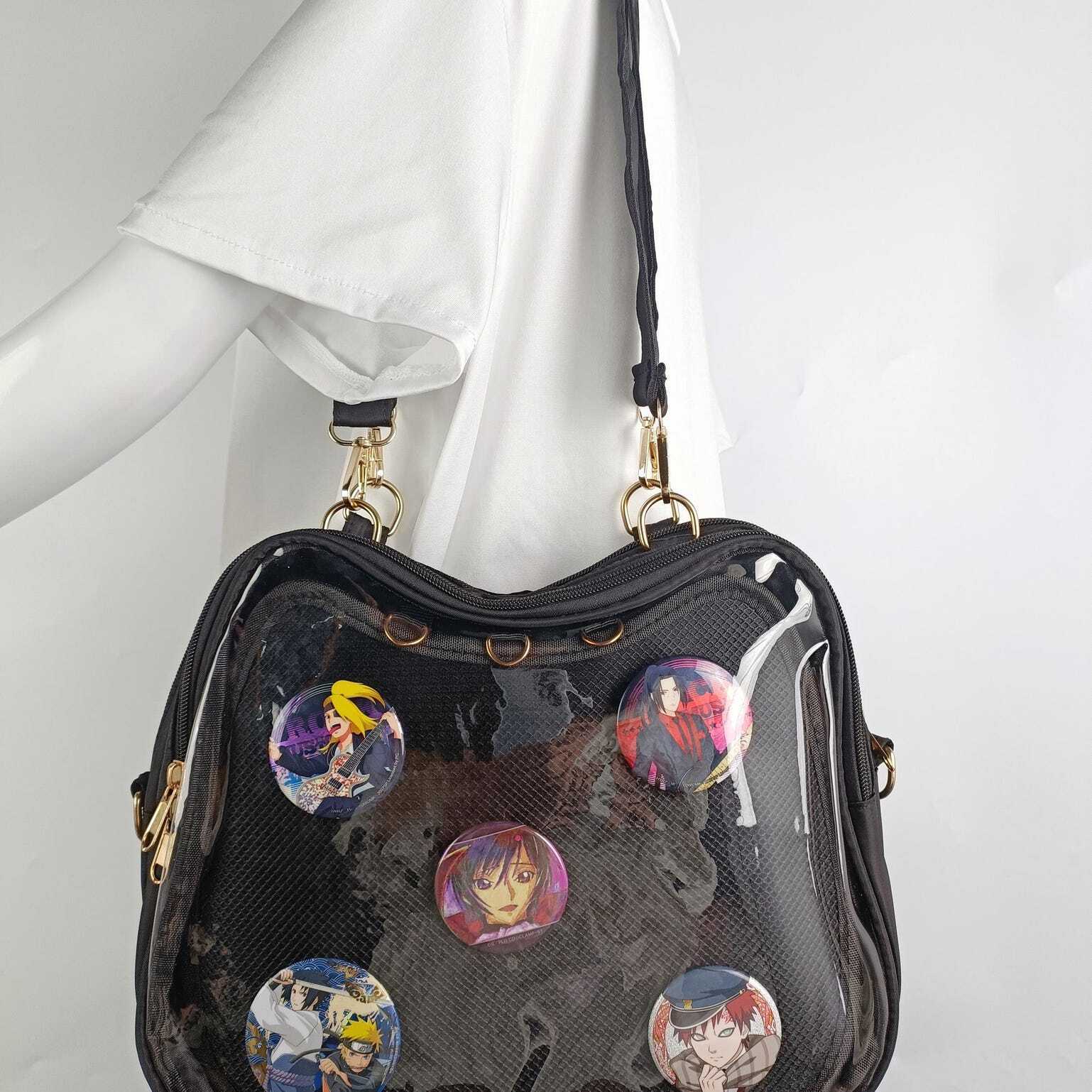 Cat Ita Backpack with Clear Window and Included Insert for Plushies and Pins Cat Ita Backpack with Clear Window and Included Insert for Plushies and Pins