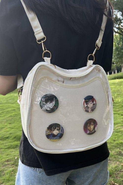 Cat Ita Backpack with Clear Window and Included Insert for Plushies and Pins