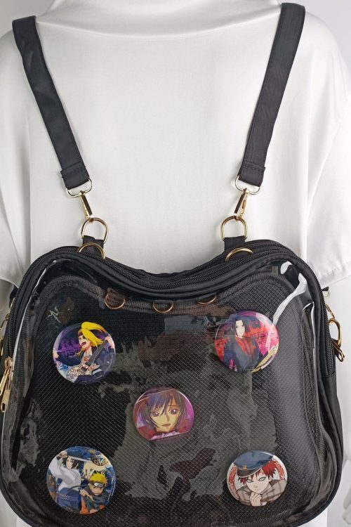 Cat Ita Backpack with Clear Window and Included Insert for Plushies and Pins