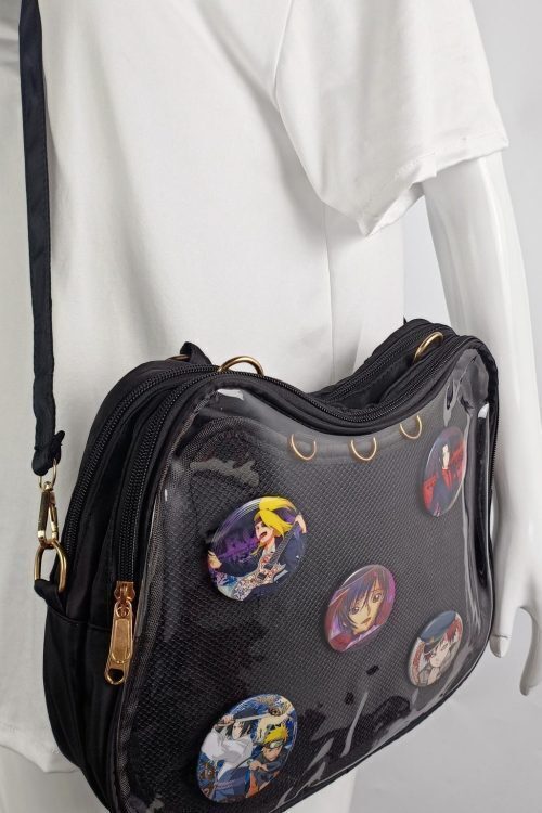 Cat Ita Backpack with Clear Window and Included Insert for Plushies and Pins