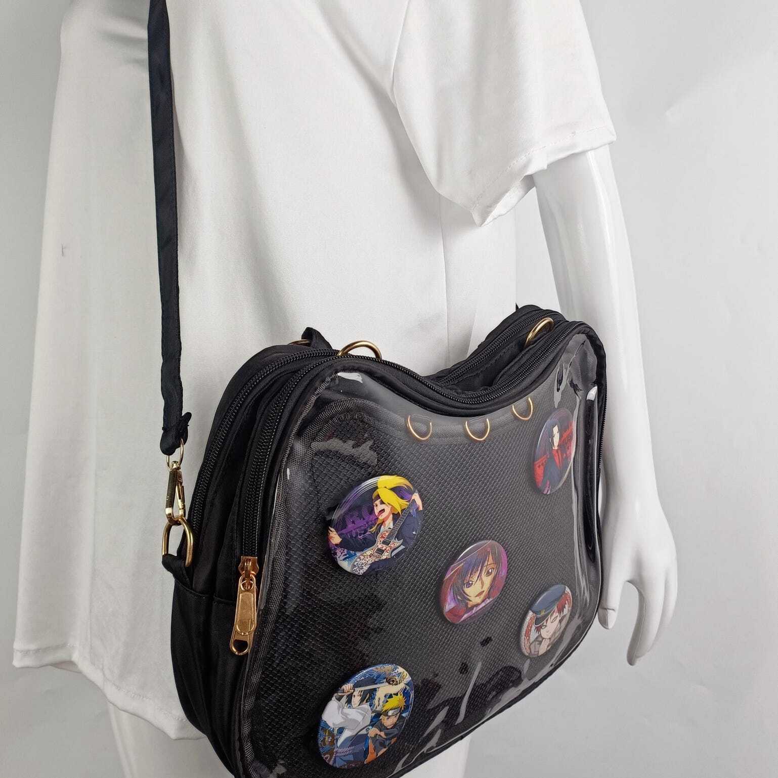 Cat Ita Backpack with Clear Window and Included Insert for Plushies and Pins Cat Ita Backpack with Clear Window and Included Insert for Plushies and Pins