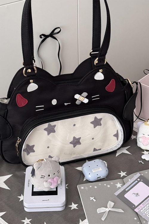 Cat Ita Bag with Clear Window for Plushies and Pins