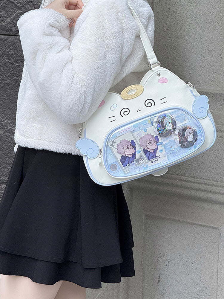 Cat Ita Bag with Clear Window for Plushies and Pins Cat Ita Bag with Clear Window for Plushies and Pins