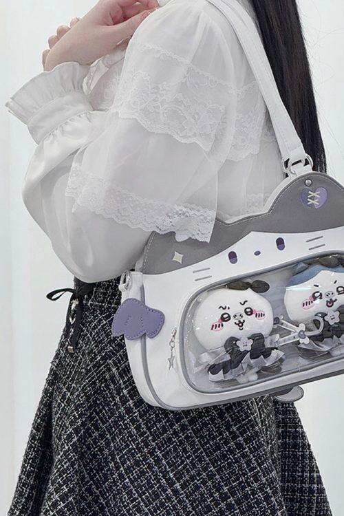 Cat Ita Bag with Clear Window for Plushies and Pins