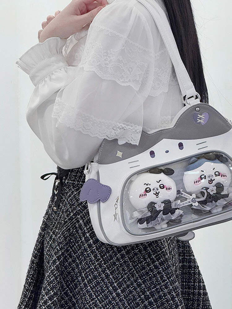 Cat Ita Bag with Clear Window for Plushies and Pins Cat Ita Bag with Clear Window for Plushies and Pins