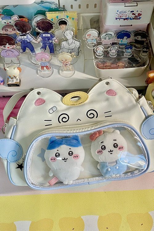 Cat Ita Bag with Clear Window for Plushies and Pins