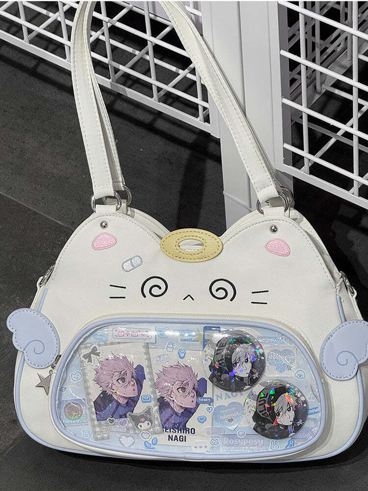 Cat Ita Bag with Clear Window for Plushies and Pins Cat Ita Bag with Clear Window for Plushies and Pins