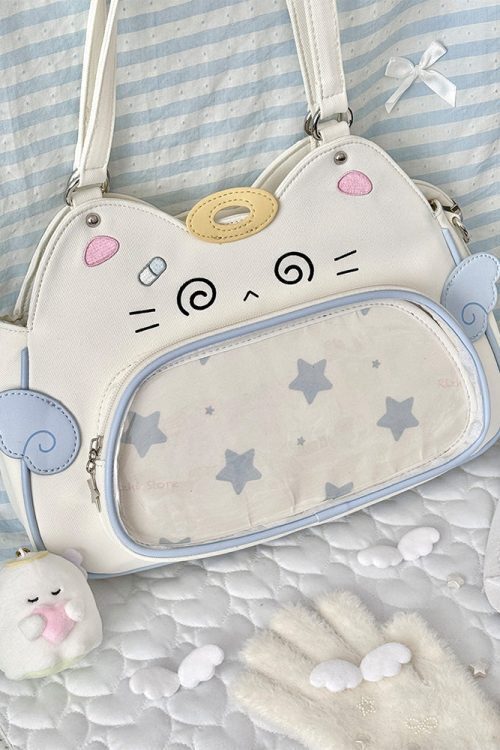Cat Ita Bag with Clear Window for Plushies and Pins