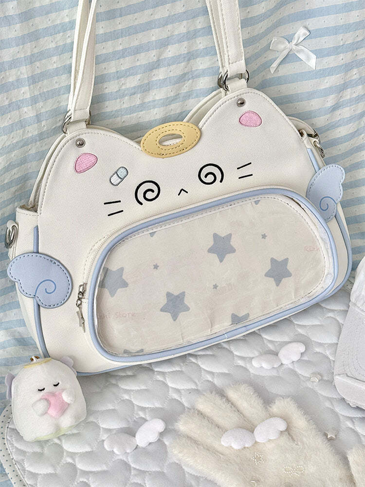 Cat Ita Bag with Clear Window for Plushies and Pins Cat Ita Bag with Clear Window for Plushies and Pins