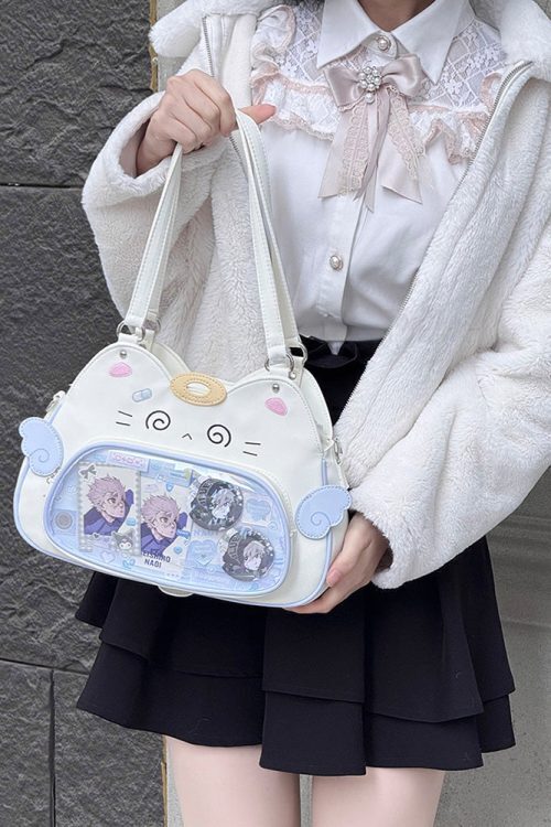 Cat Ita Bag with Clear Window for Plushies and Pins