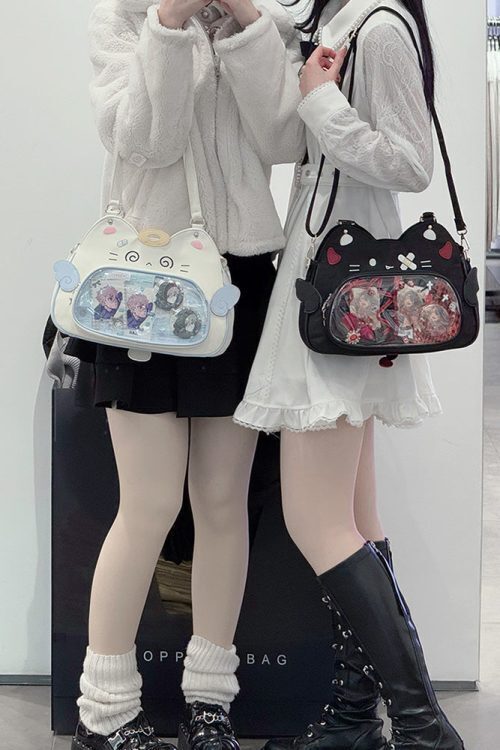 Cat Ita Bag with Clear Window for Plushies and Pins
