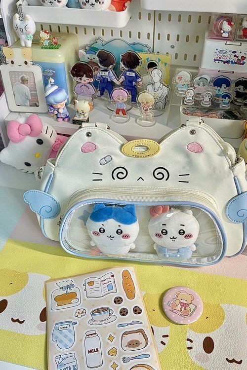 Cat Ita Bag with Clear Window for Plushies and Pins