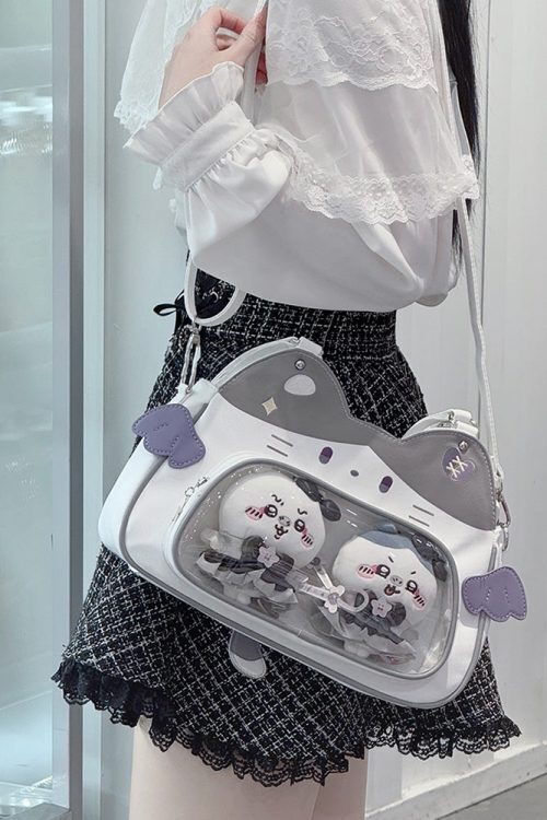 Cat Ita Bag with Clear Window for Plushies and Pins