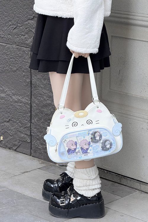 Cat Ita Bag with Clear Window for Plushies and Pins