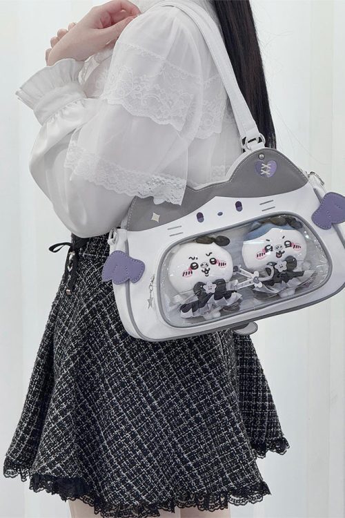 Cat Ita Bag with Clear Window for Plushies and Pins