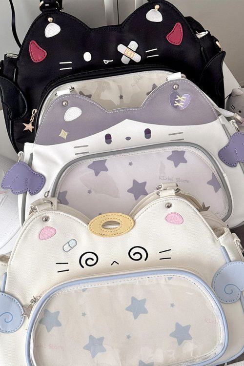 Cat Ita Bag with Clear Window for Plushies and Pins