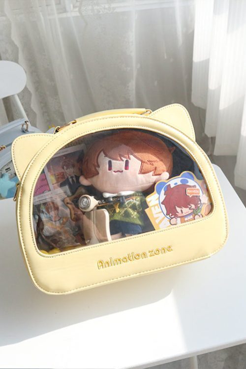 Cat Ita Crossbody Bag for Plushies and Pins