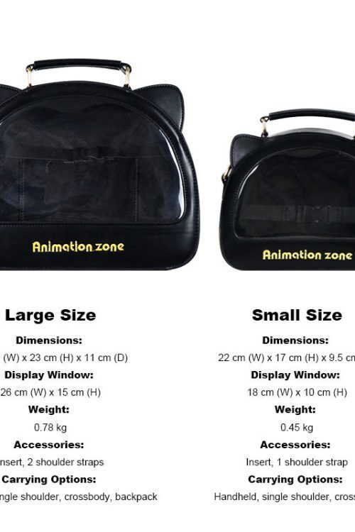 Cat Ita Crossbody Bag for Plushies and Pins