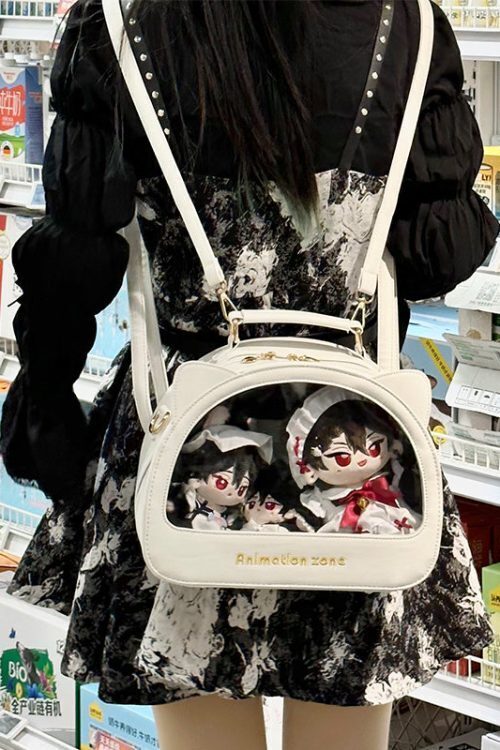 Cat Ita Crossbody Bag for Plushies and Pins