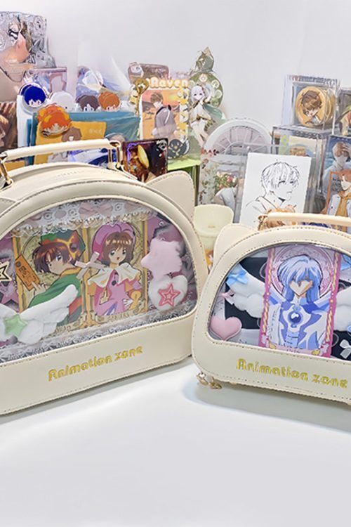 Cat Ita Crossbody Bag for Plushies and Pins