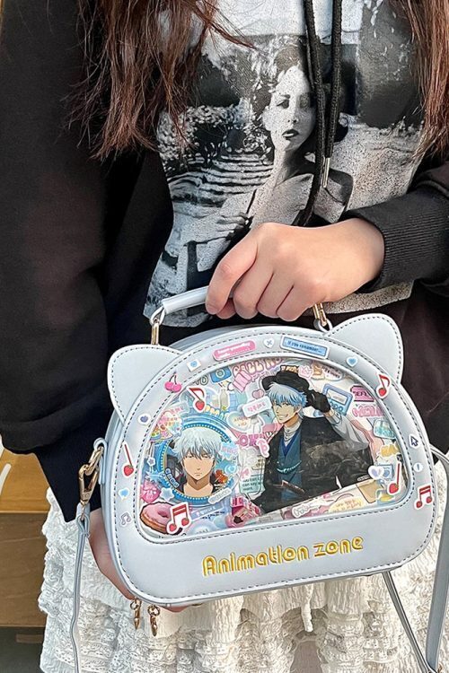 Cat Ita Crossbody Bag for Plushies and Pins