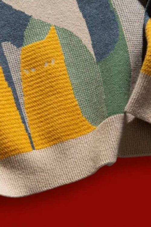 Cat Knitted Sweater