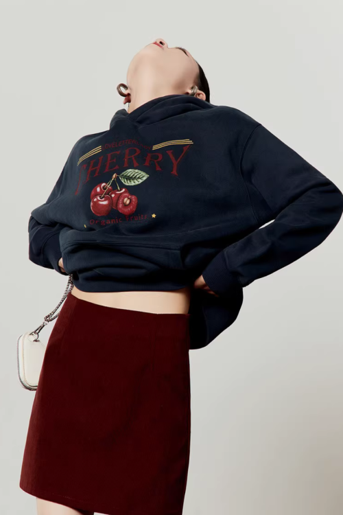 Cherry Print Hoodie