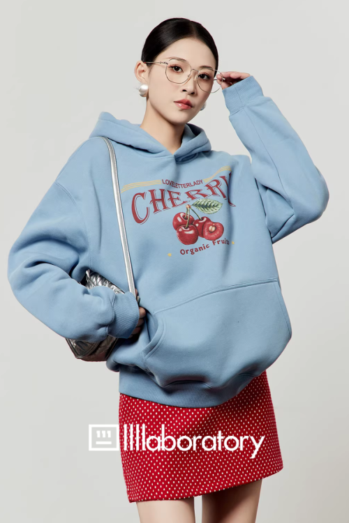 Cherry Print Hoodie