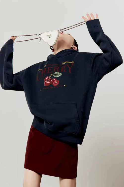 Cherry Print Hoodie