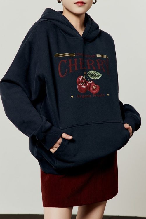 Cherry Print Hoodie