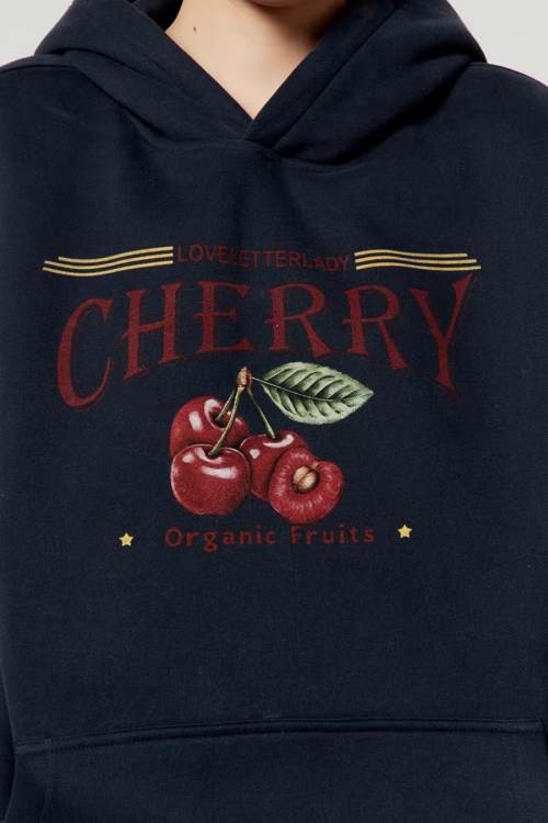 Cherry Print Hoodie