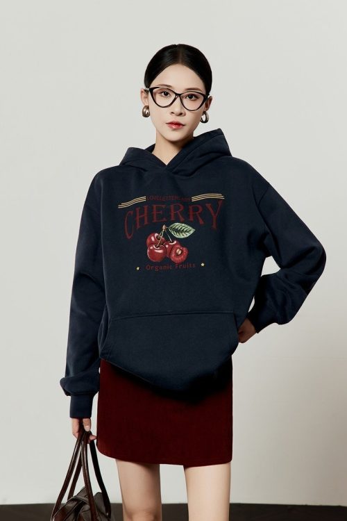 Cherry Print Hoodie