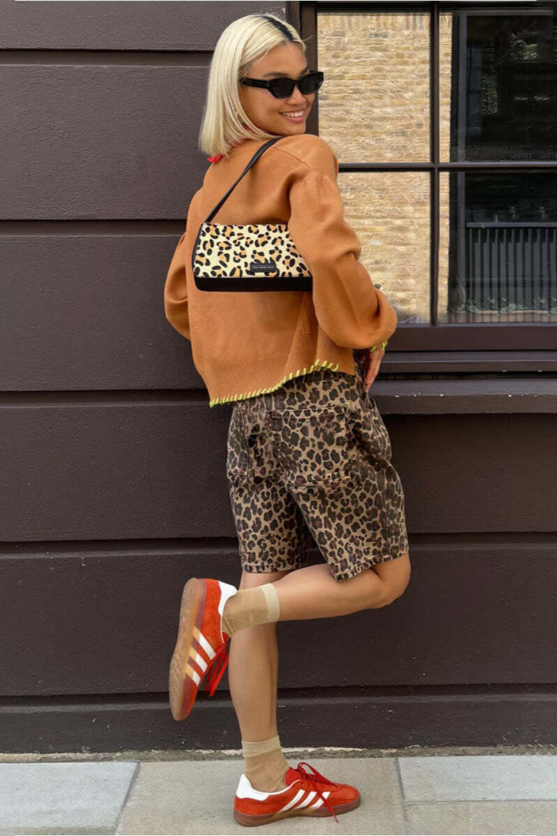 Chic Casual Cotton Leopard Print Shorts Chic Casual Cotton Leopard Print Shorts