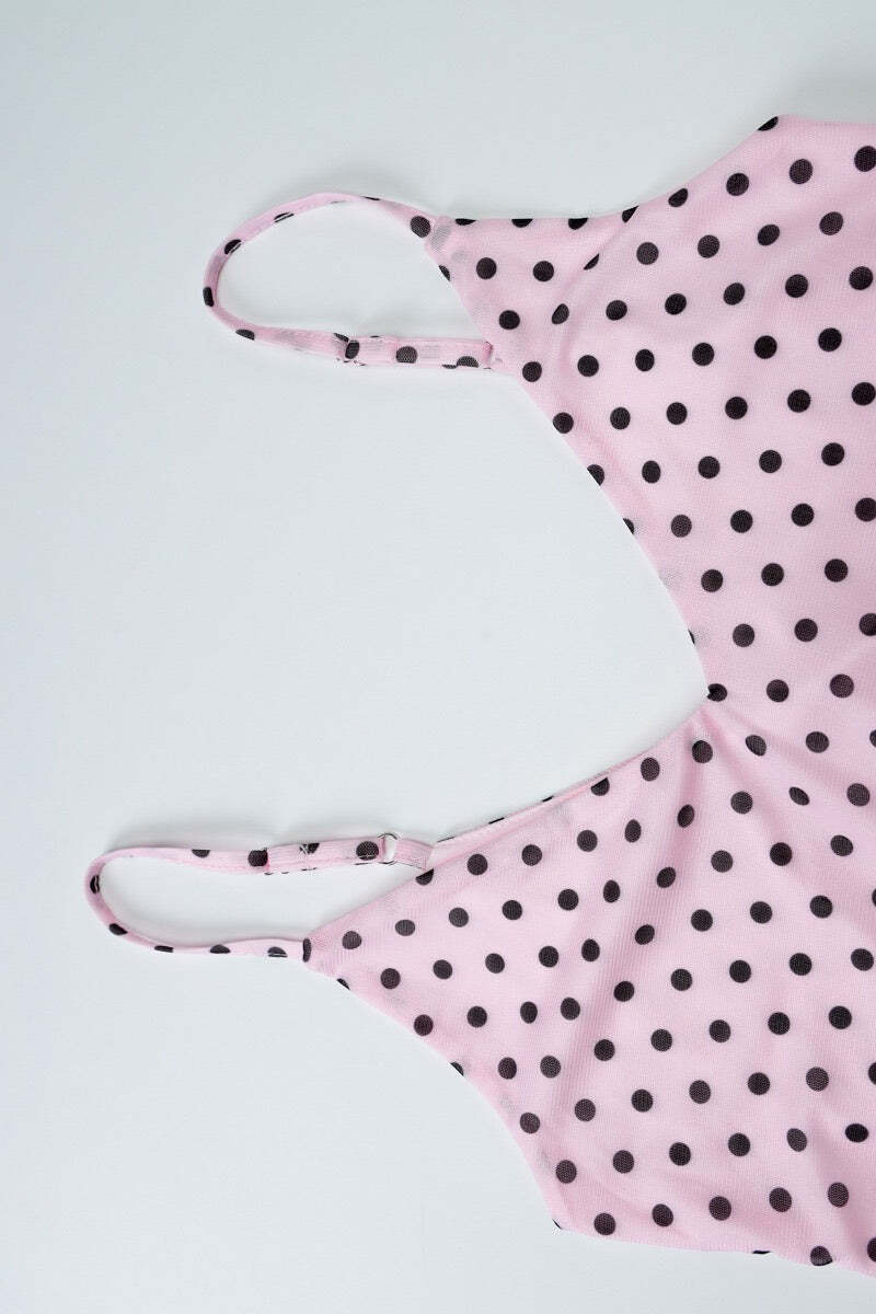 Chic Sexy Polka Dot V Neck Cami Top Chic Sexy Polka Dot V Neck Cami Top