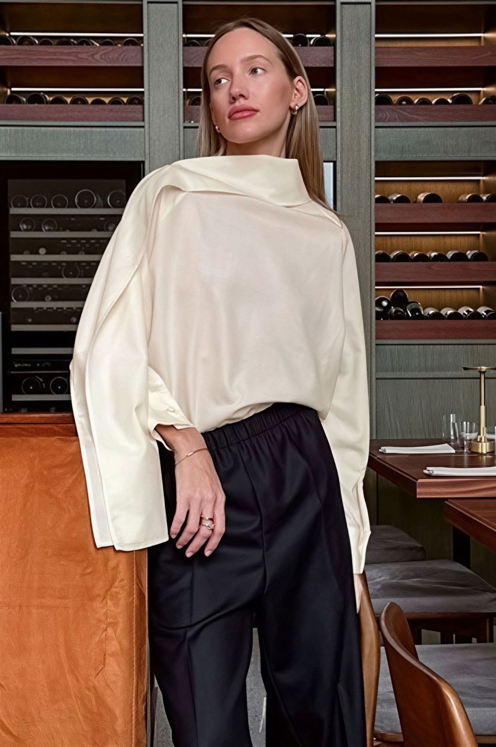 Chic Tie Detail Apricot Long Sleeve Blouse Chic Tie Detail Apricot Long Sleeve Blouse