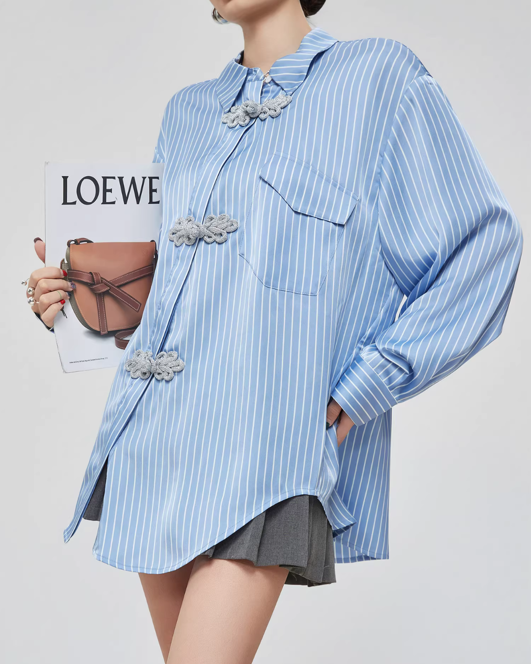 Chinese-Style Long-Sleeve Shirt Chinese-Style Long-Sleeve Shirt