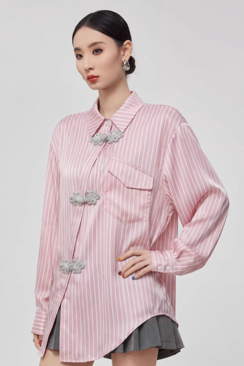 Chinese-style Long-Sleeve Shirt