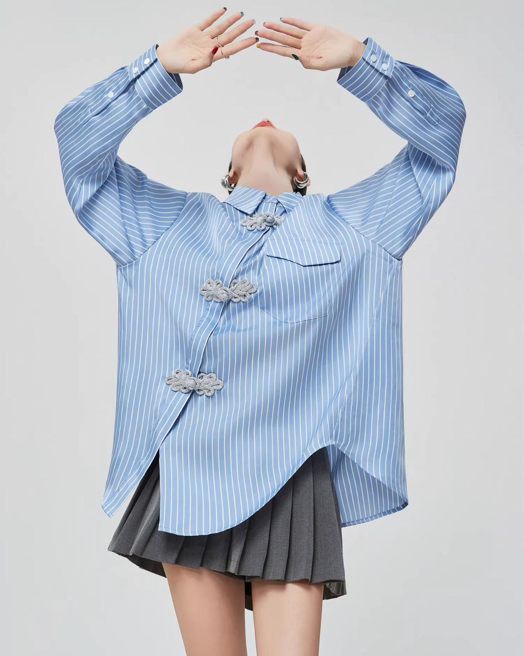 Chinese-Style Long-Sleeve Shirt Chinese-Style Long-Sleeve Shirt