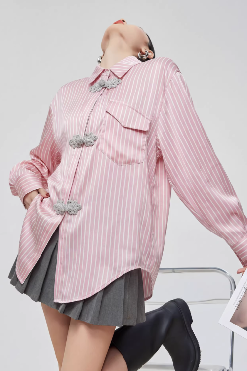 Chinese-style Long-Sleeve Shirt