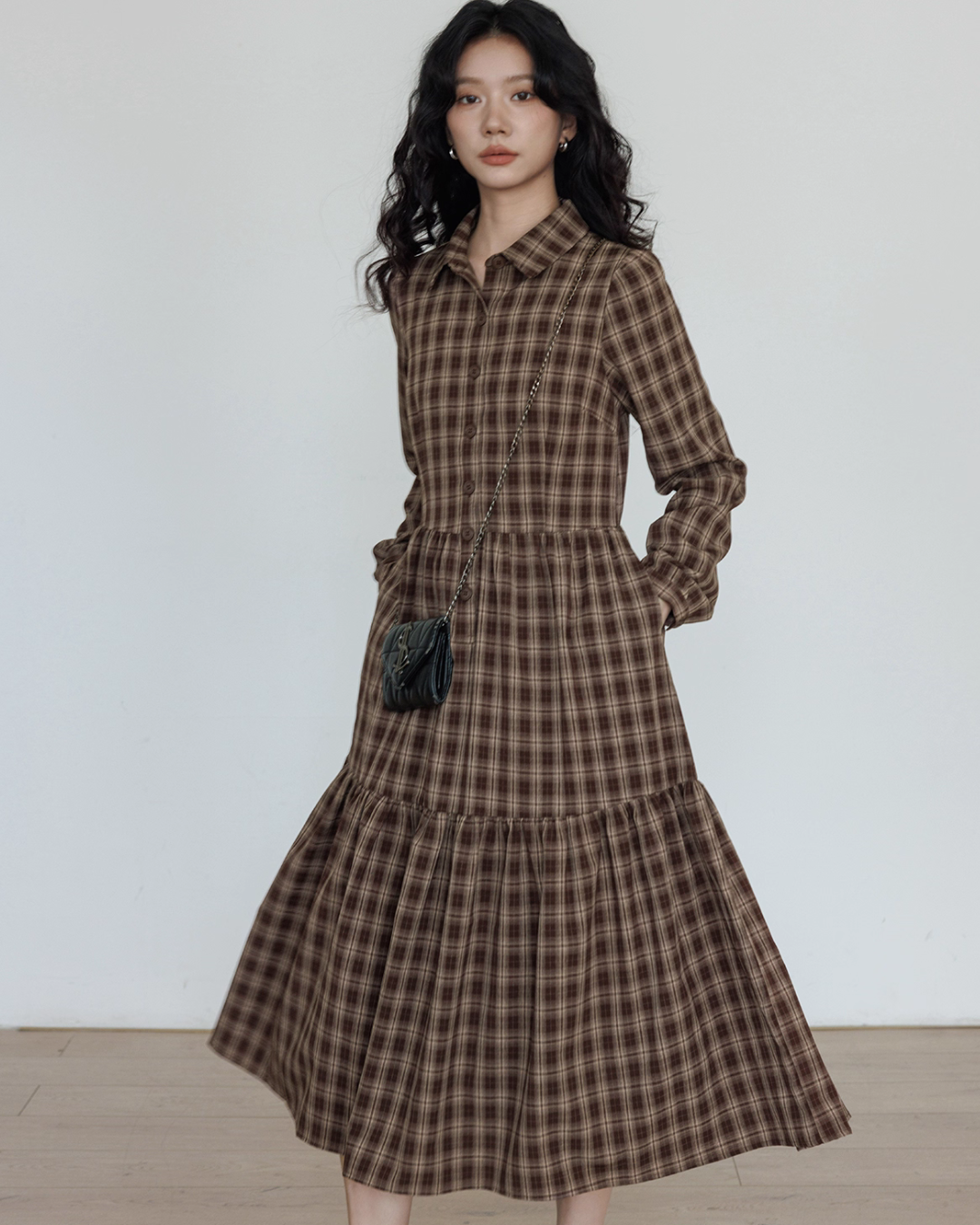 Classic Paid Long Dress Classic Paid Long Dress