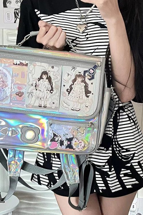 Claw Machine Inspired Ita Bag with Included Insert for Plushies and Pins