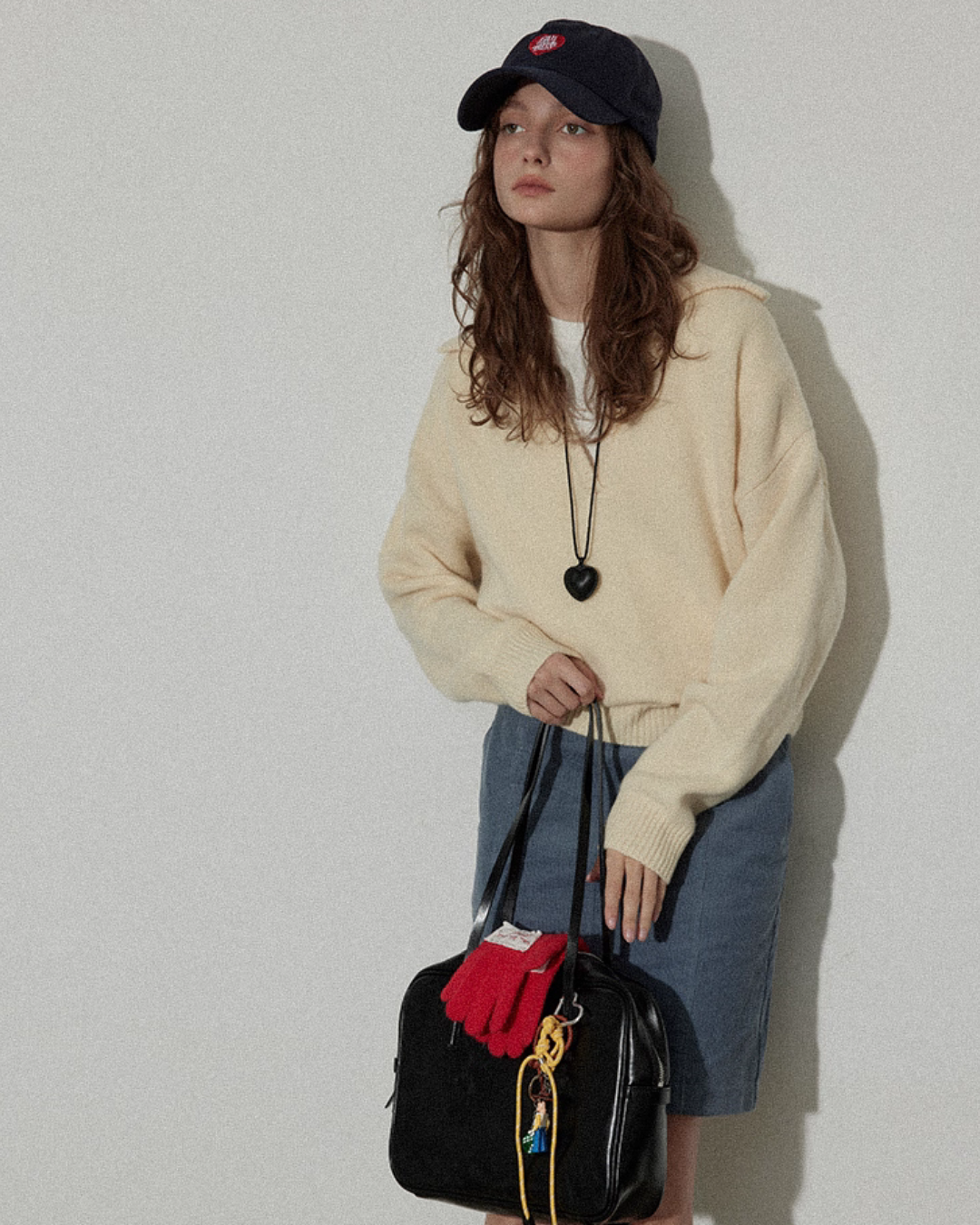 Collar Knit Casual Top Collar Knit Casual Top