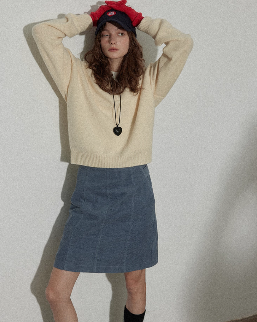 Collar Knit Casual Top Collar Knit Casual Top