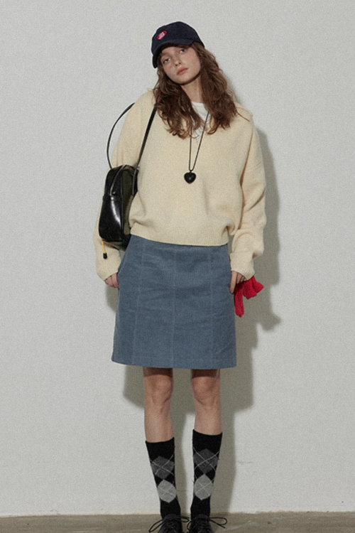 Collar Knit Casual Top