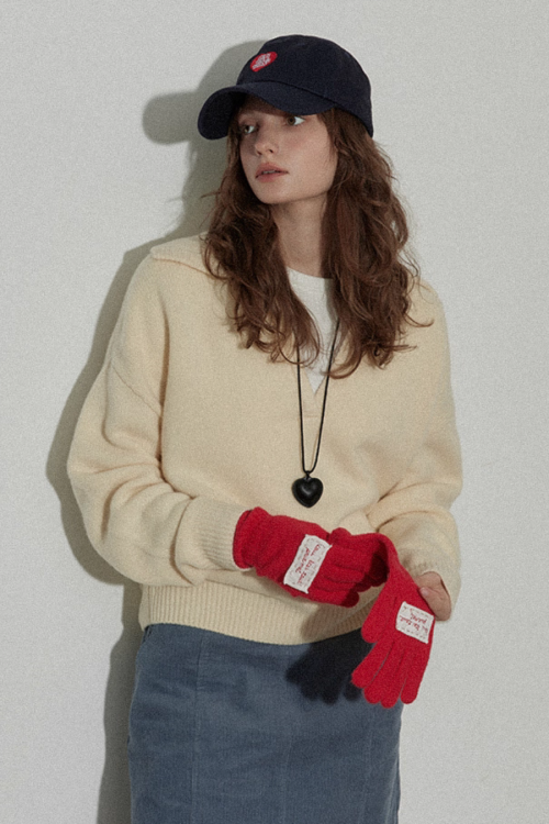 Collar Knit Casual Top