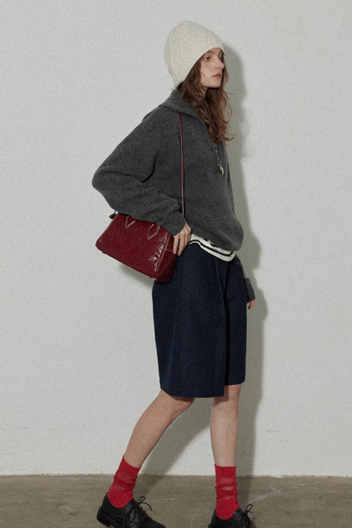 Collar Knit Casual Top