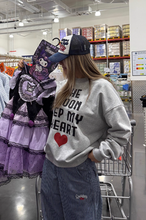 College Logo Sweat Top