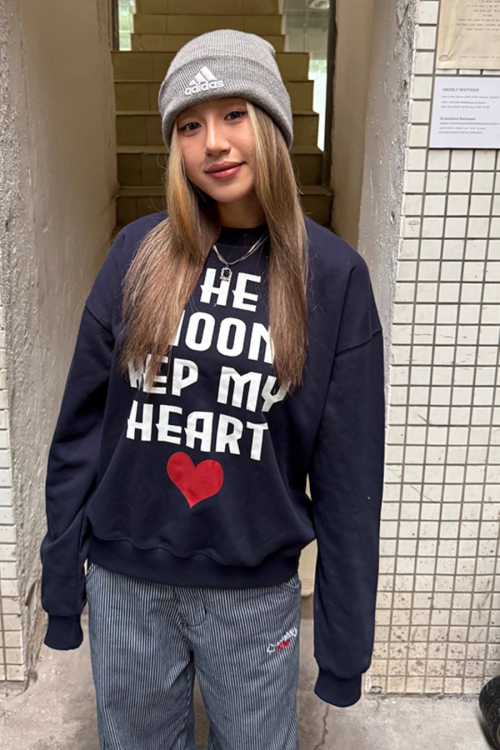 College Logo Sweat Top