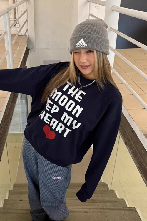 College Logo Sweat Top