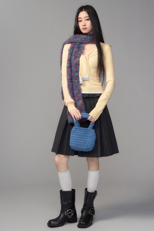 College Style Pleated Skirt